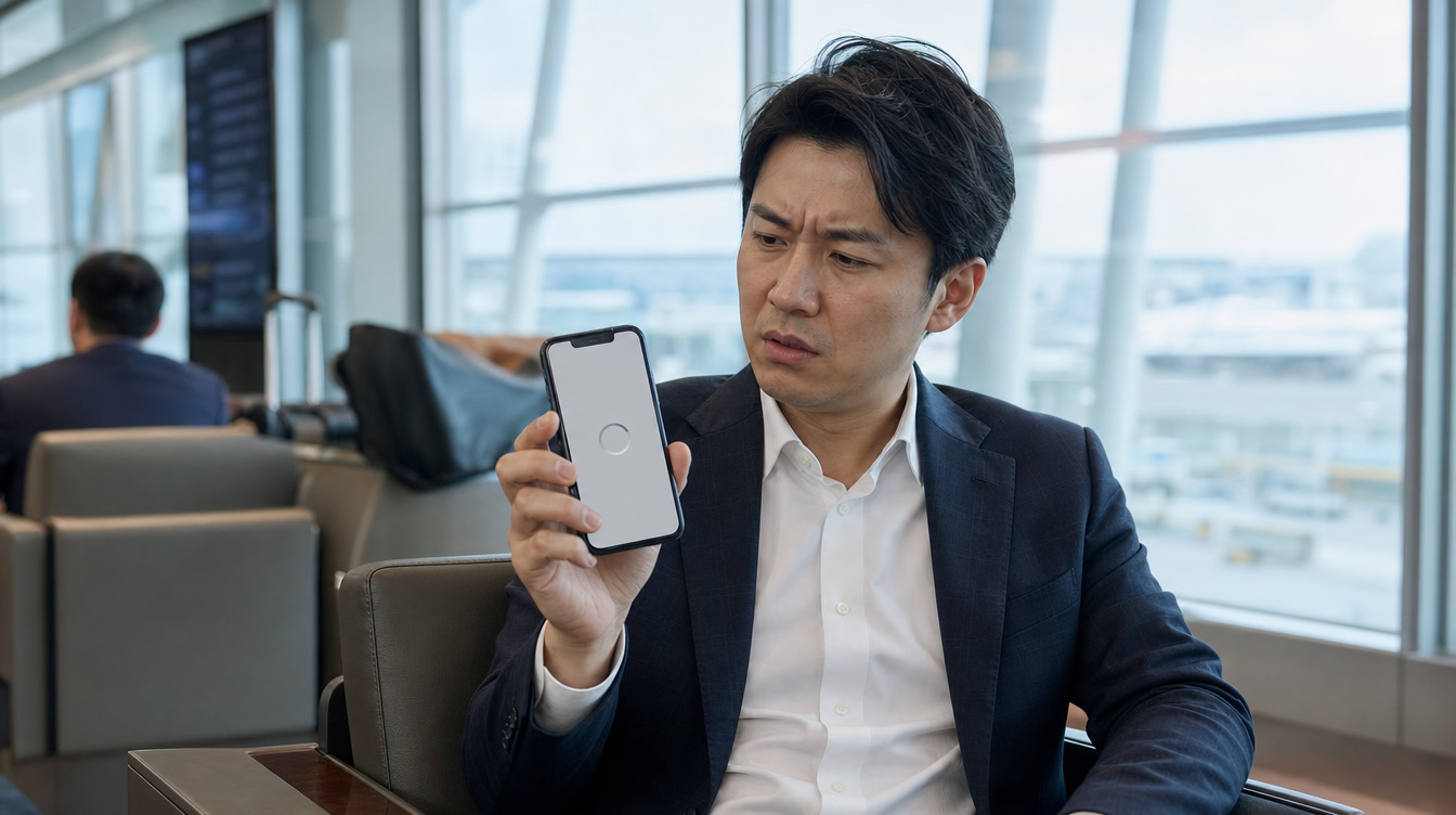中国で使えないSNSアプリに接続できず困っているビジネスパーソン